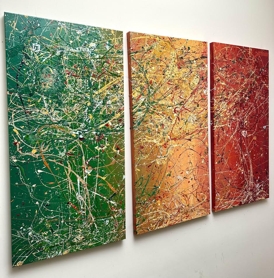 Autumn | 72 by 48" | Triptych - JTKPaints