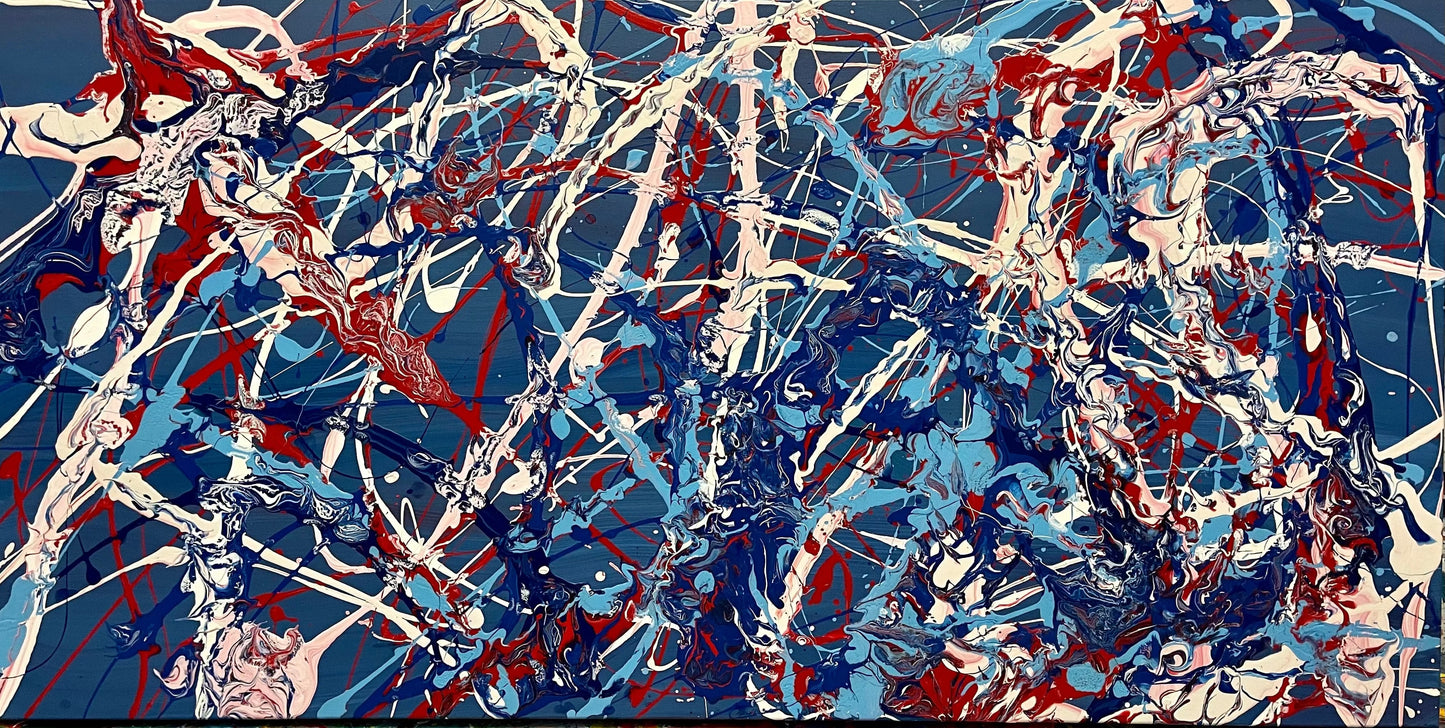 Stripes | 24 by 48” - JTKPaints