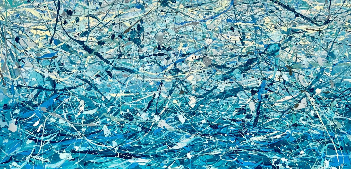 Blue Horizon | 24 by 48” - JTKPaints