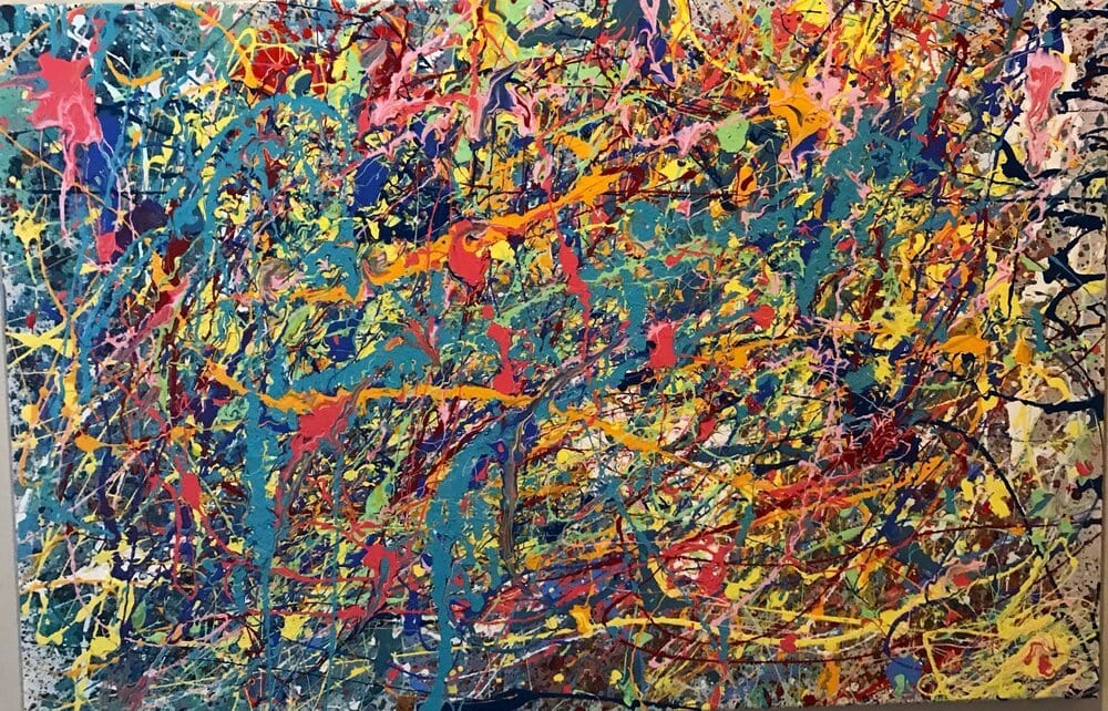 Technicolor Static | 24 by 36” - JTKPaints